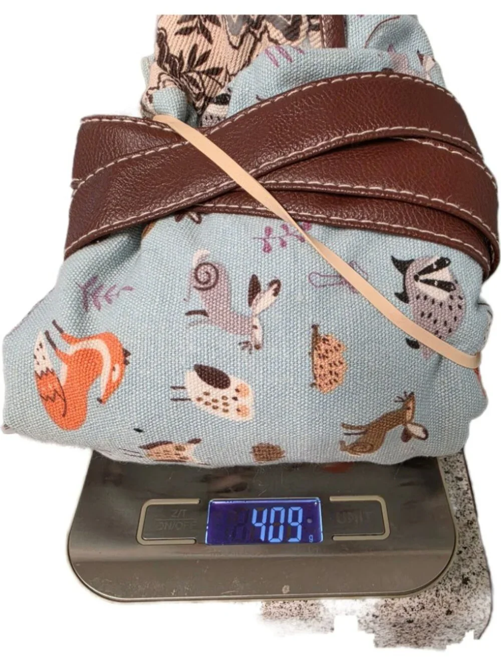 Unionbay Boho Woodland Animal Canvas Mini Backpack Rucksack Floral Tassel EUC
